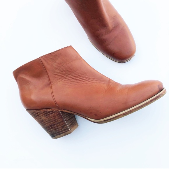Rachel Comey Shoes - RACHEL COMEY Cognac Whiskey Leather Mars Booties